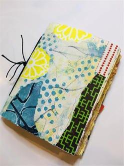 What to do with all those gelliprints? Turn them into an art journal!