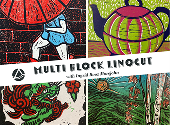 Multi Block Linocut Printmaking: Upping Your Game - Afternoon Class