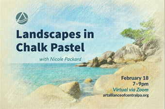 Landscapes in Chalk Pastel ZOOM PopUp Class